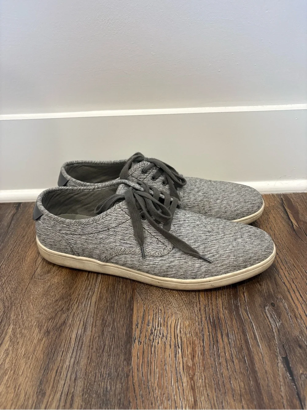 Steve Madden Gray Knit Men's Lace-Up Sneakers